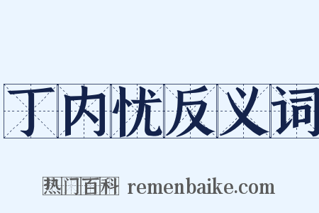 丁内忧反义词是什么意思的图片